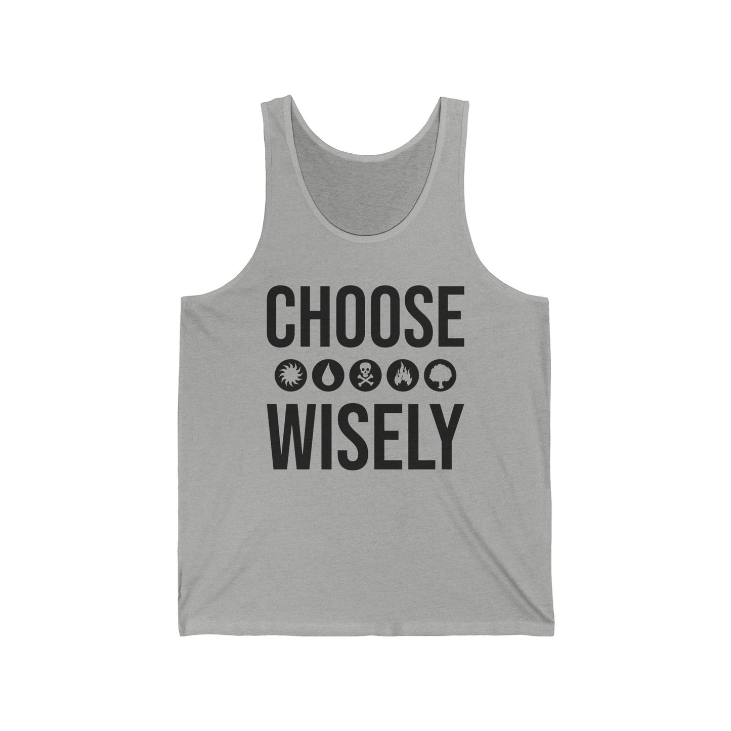 Choose Wisely Blue Red Green Sun Water Nature Tree Tank Top For Men Women Tank Top