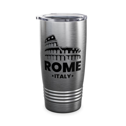 Cool Vintage Roma Italia Colosseum Souvenirs, Rome Italy Tumbler For Men Women Tourist Tumbler