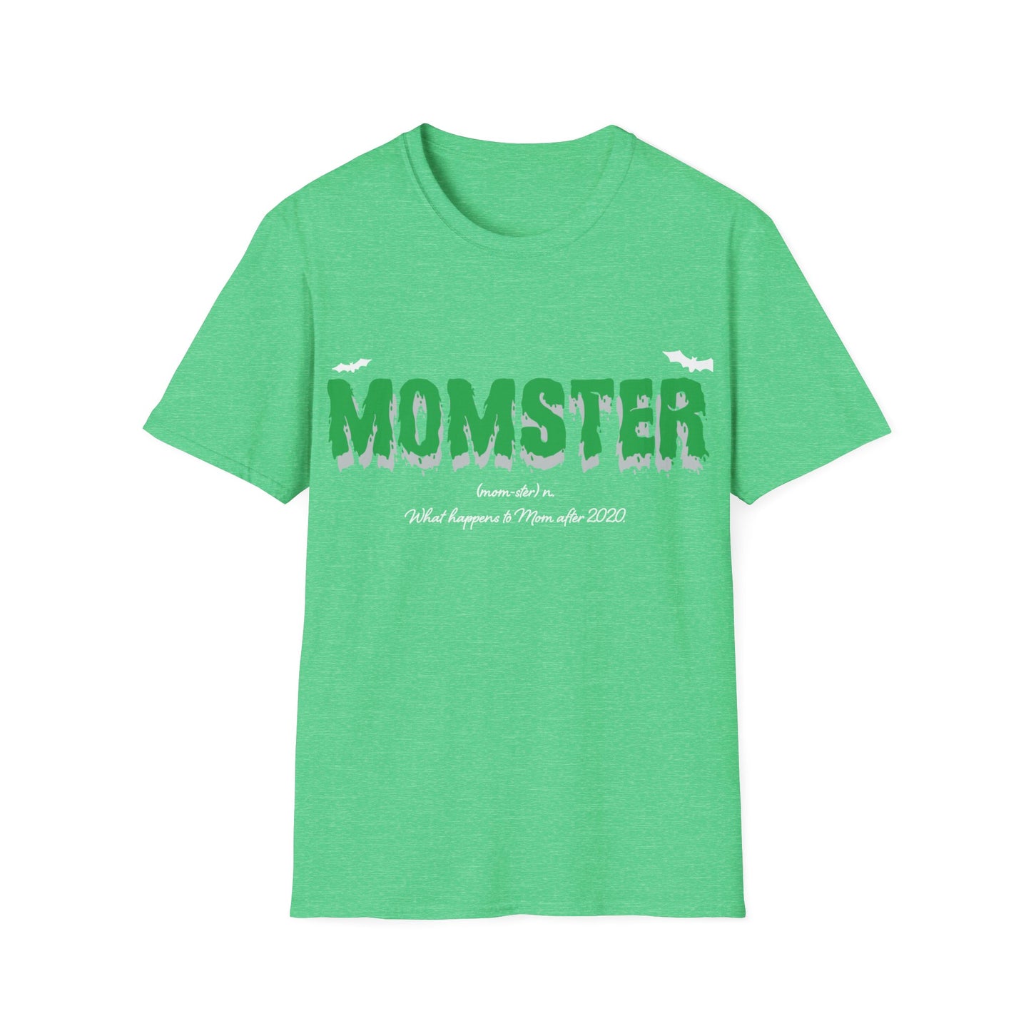 Womens Momster Broomstick Funny Halloween Party Mom Mothers Day T-Shirt