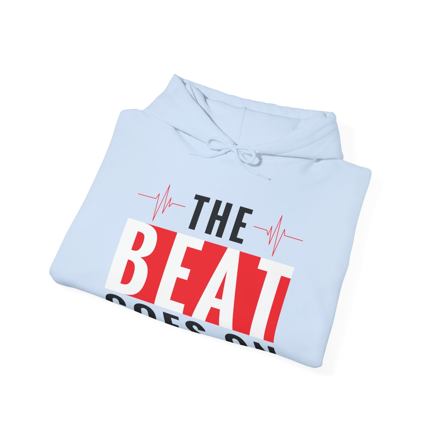 Funny Heartbeat Beat Goes On Heart Disease Awareness Hoodie For Men Women Hoodie