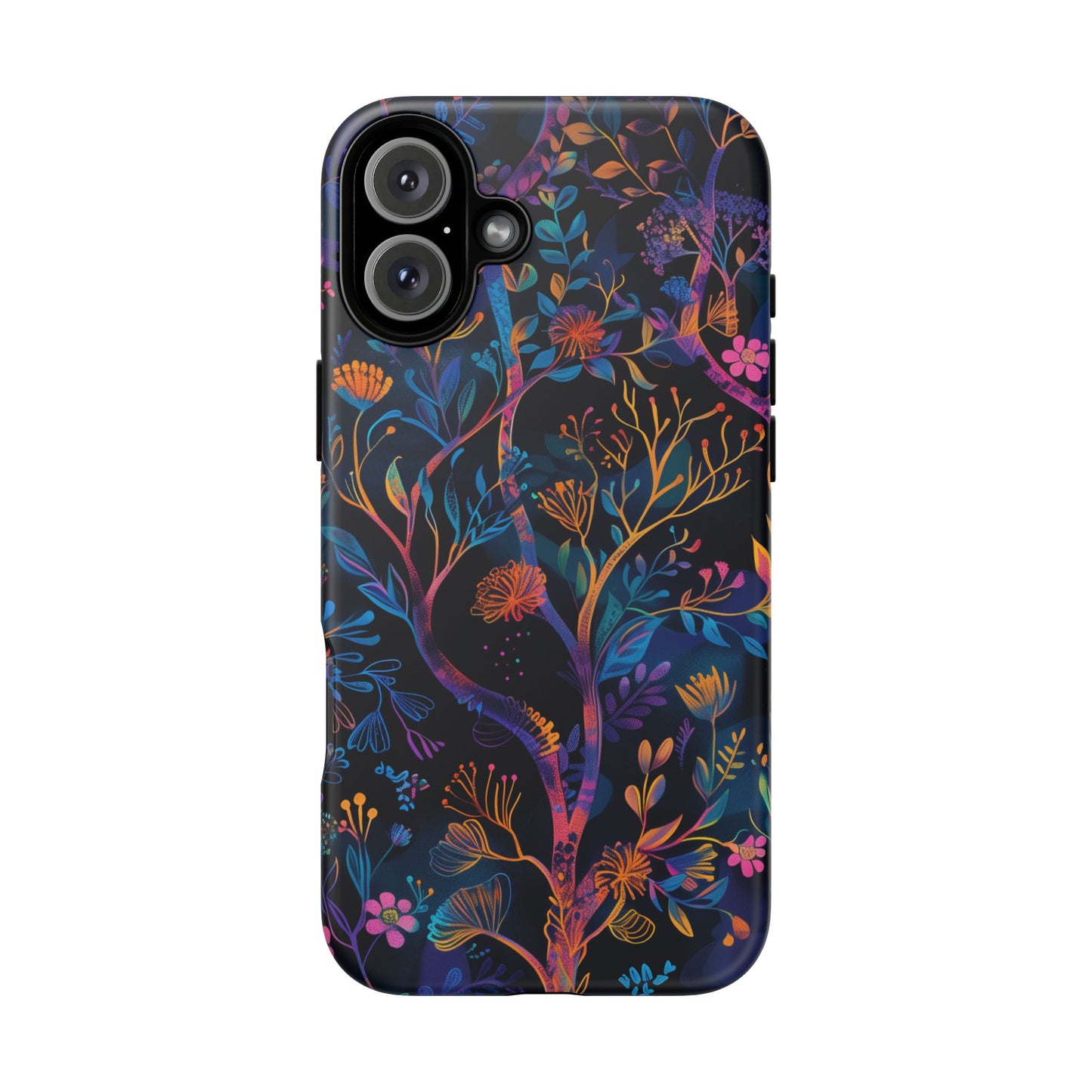 Mystical Forest Pattern iPhone 16 Pro Max Plus Case Wireless Charging Compatible Tough Cases Protection, Magnetic Phone Case for iPhone Classic Series