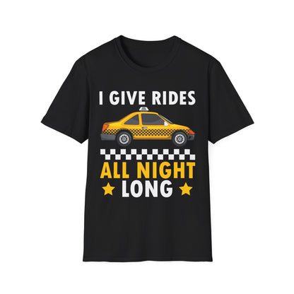 Funny Taxi Driver Driving Cab Taxicab Cabdriver Chauffeur Cabbie T-Shirt For Men Women T-Shirt