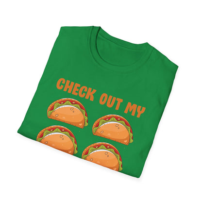 Funny Check Out My Six Pack 6-Pack Tacos Gym Food Foodie T-Shirt