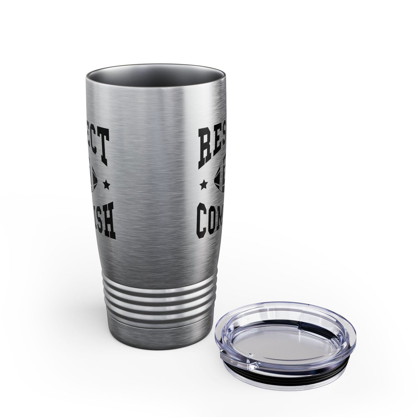 Funny Respect The Commish Fantasy Football Champ mug Best Ever Commish Tumbler Men Women