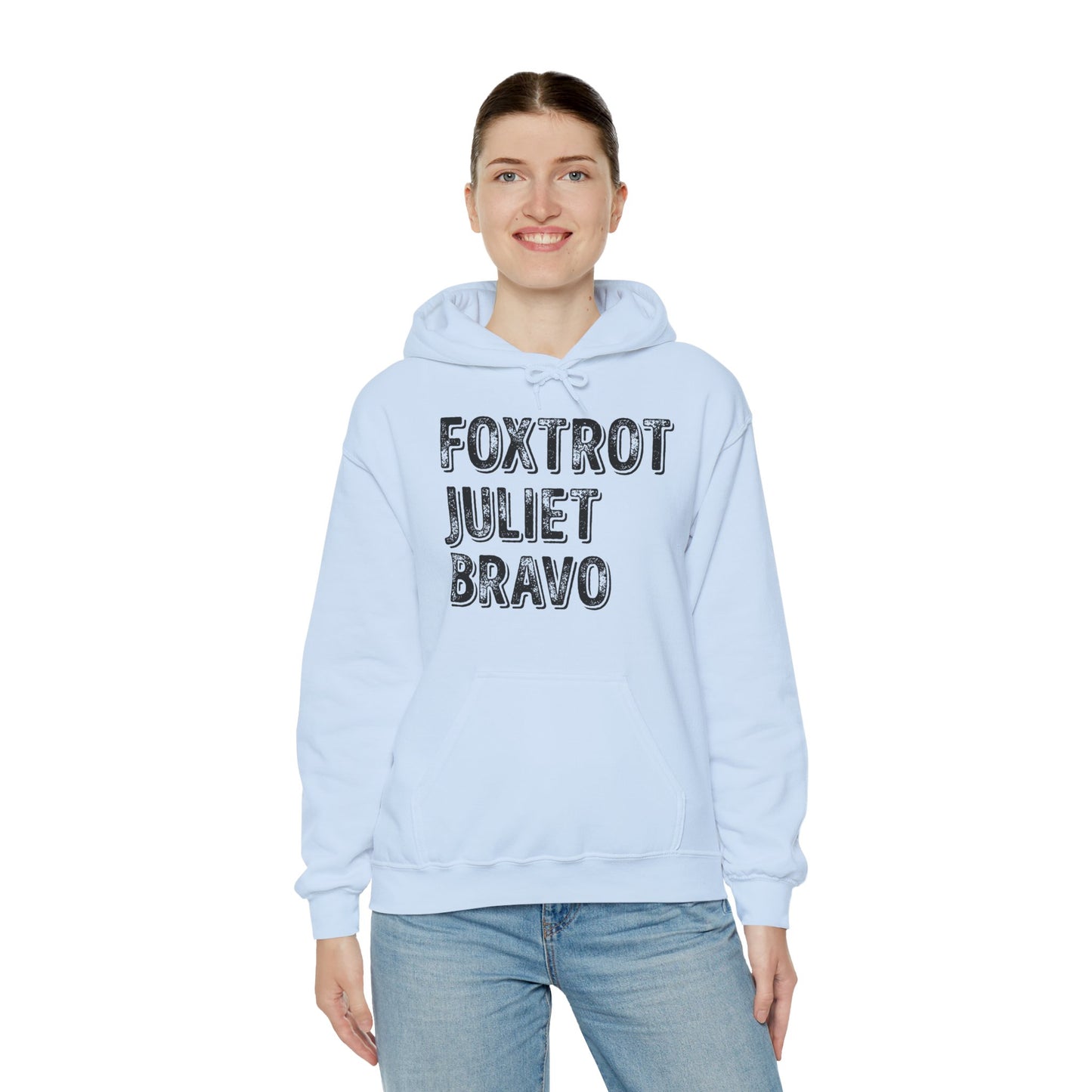 Retro Vintage Foxtrot Juliet Bravo Hoodie For Men Women