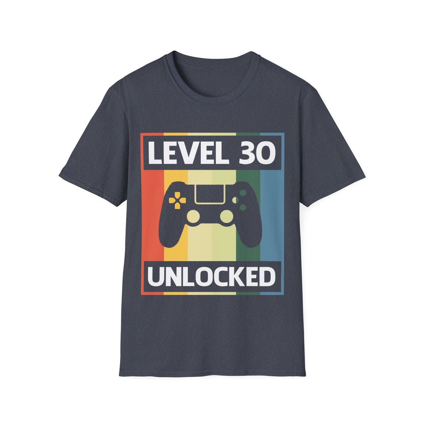 Funny Level 30 Unlocked Video Gamer Gaming 30th Birthday T-Shirt for Men Women