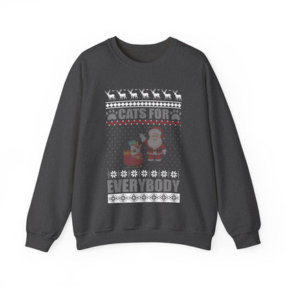 Cats For Everybody Christmas Cute Cat Lover Ugly Sweater Sweatshirt