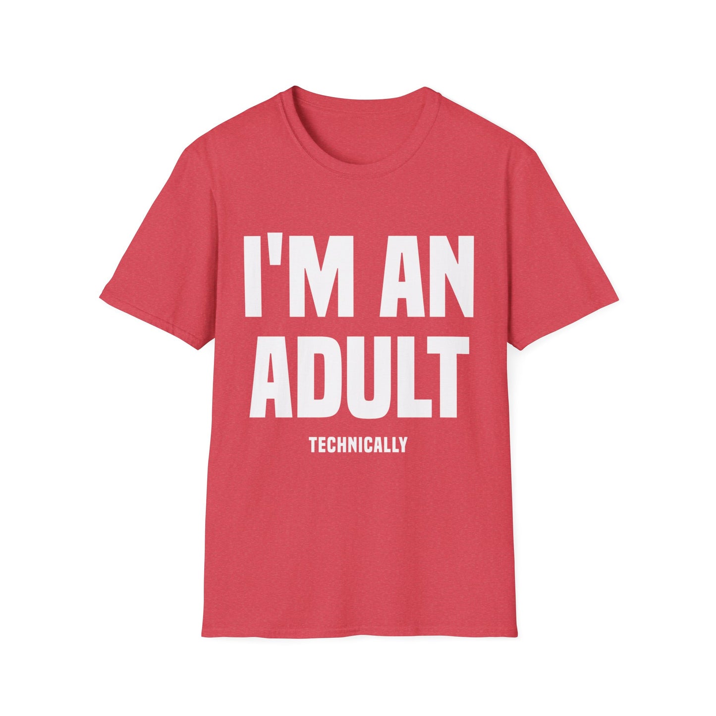 Funny I Am An Adult Technically T-Shirt 18th Birthday Tshirt Boys Girls