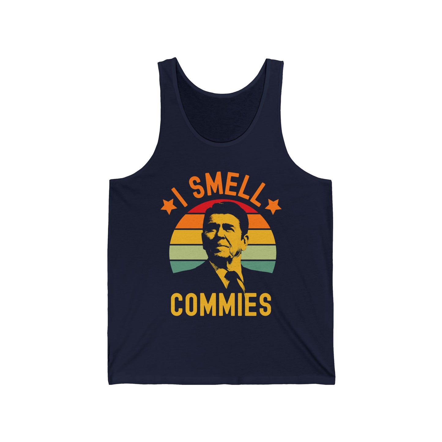 Funny Ronald Reagan I Smell Commies Political Humor Reagan President Tank Top