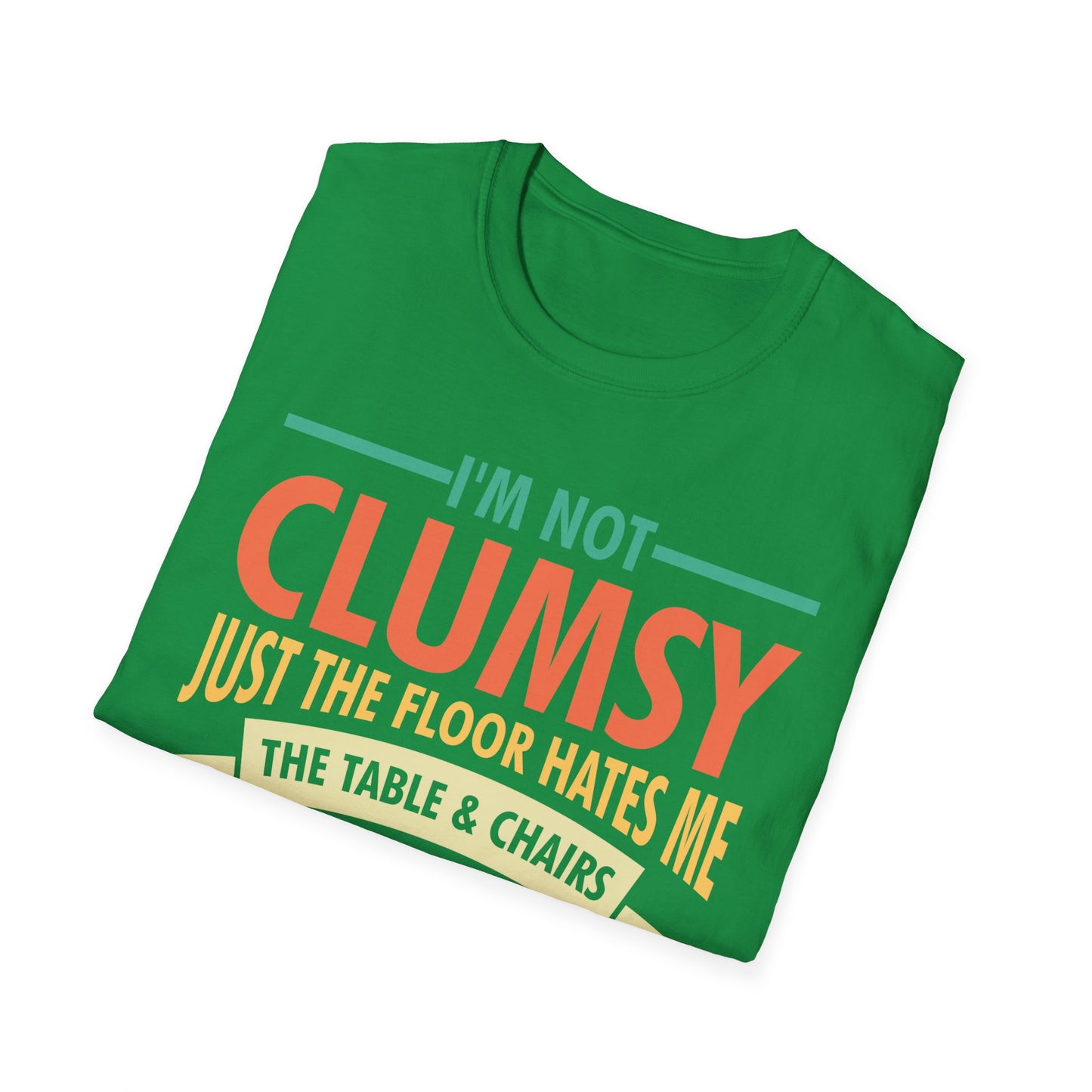 Funny Clumsy T-Shirts I'm Not Clumsy Hilarious Retro Vintage T-Shirt