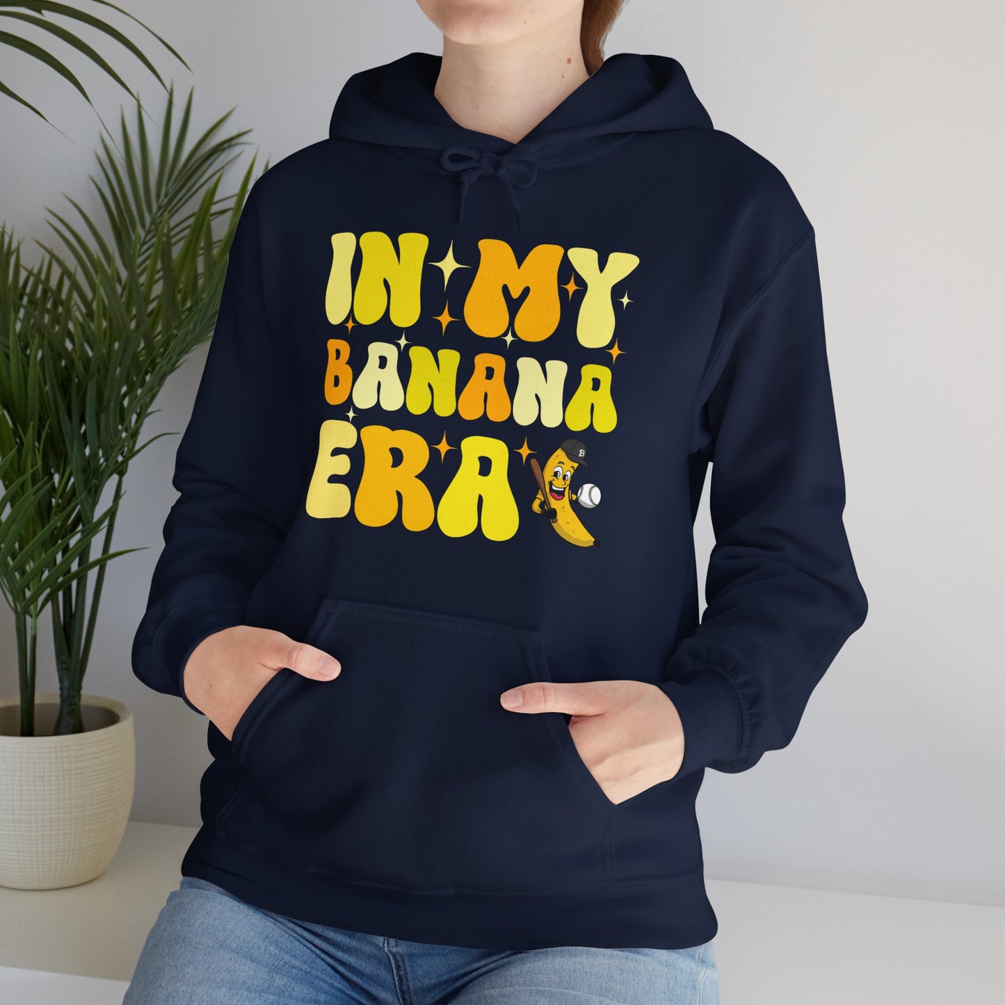 Funny In My Bananas Era Fruit Lover Baseball Player Hoodie For Men Women Hoodie