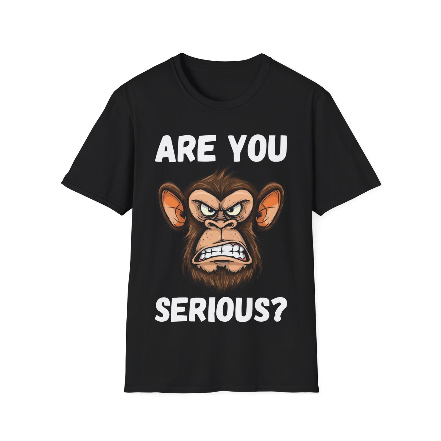 Humor are You Serious Grumpy Funny Monkey Meme T-Shirt