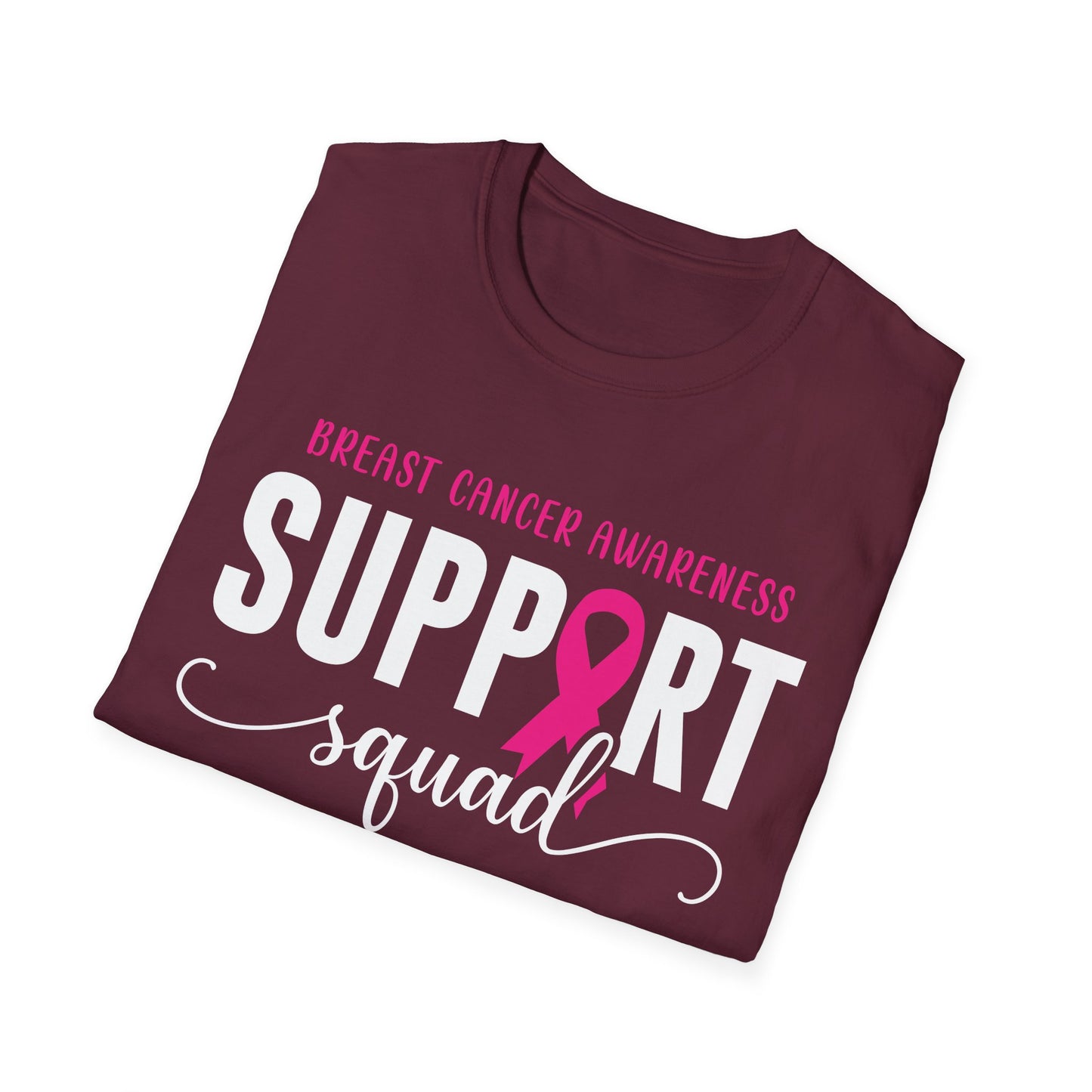 Breast Cancer Shirts Support Squad Tee Breast Cancer Awareness T-Shirt For Men Women