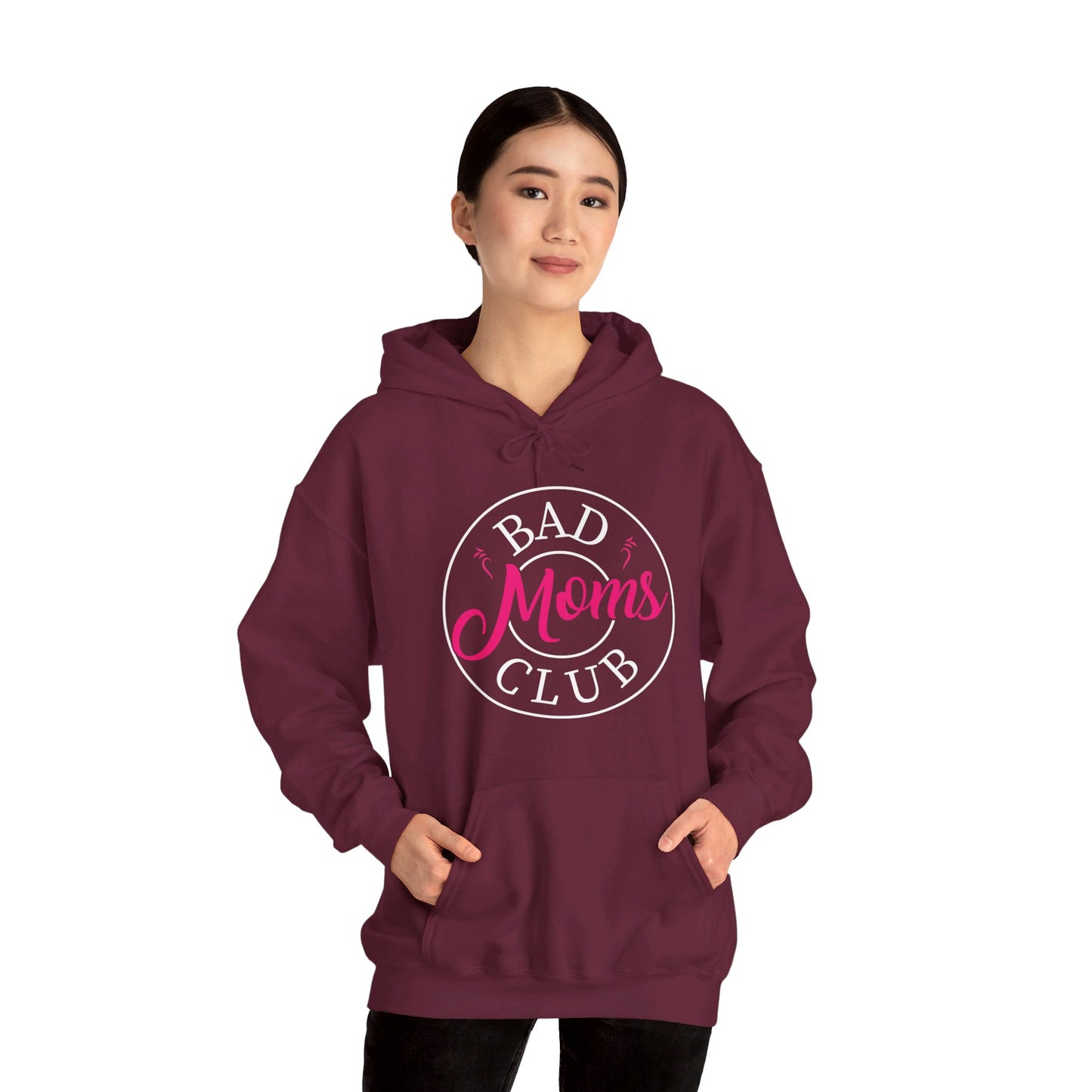 Funny Bad Moms Clubs New Mom Mother Hustler Sarcastic Woman Gift Hoodie