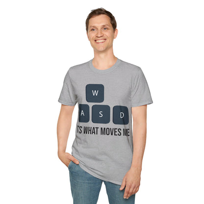 WASD It's What Moves Me Funny Computer Video Games Gamer PC Gaming T-Shirt