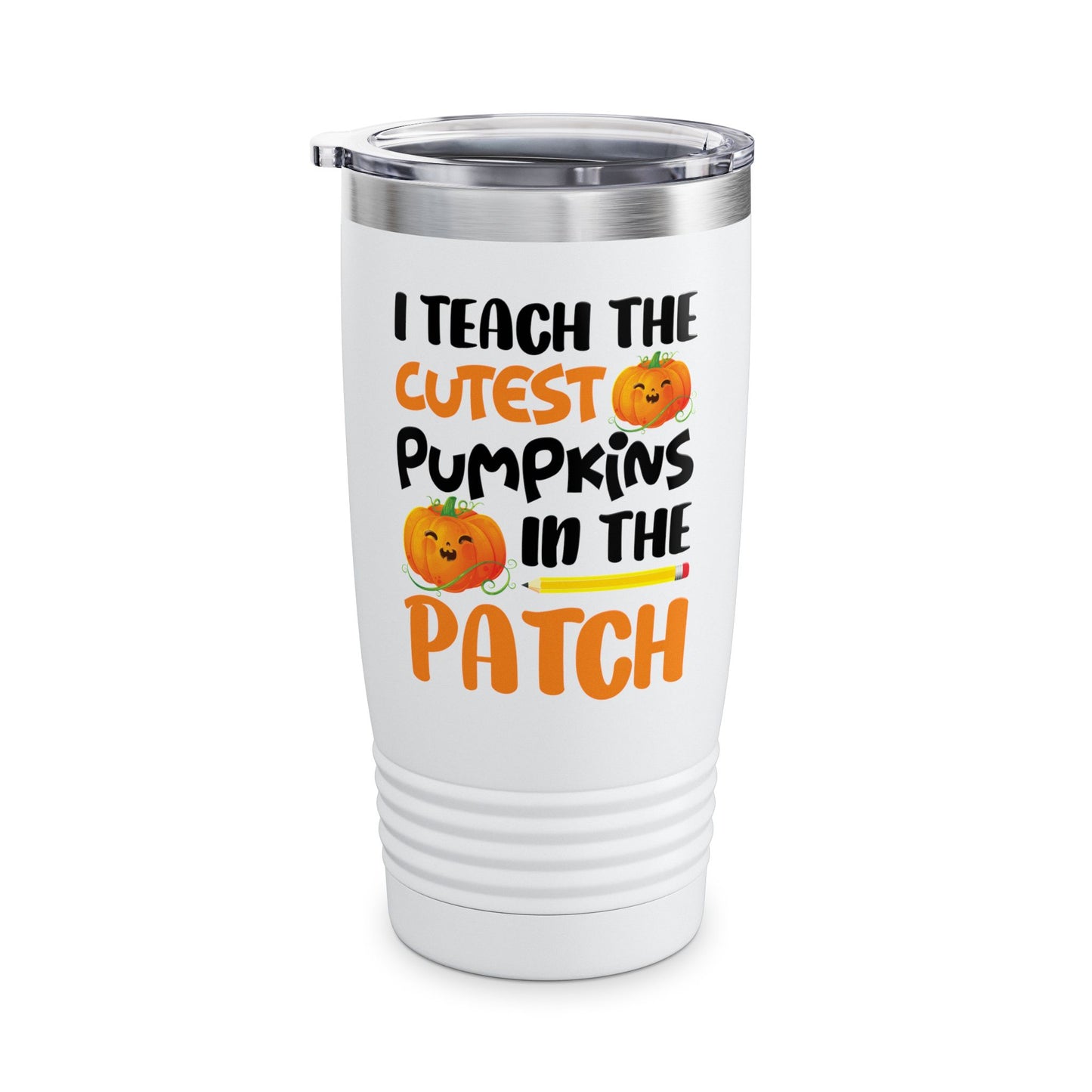 Funny I Teach The Cutest Pumpkins In The Patch Teacher Halloween Pumpkin Tumbler For Men Women