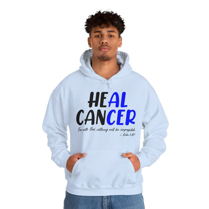 Colon Cancer Faith Bible Verse CRC Awareness Support Heal Family Hoodie For Men Women