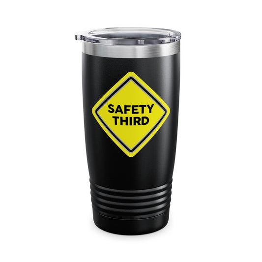 Funny Safety 3rd Third Distress Fun Tumbler For Men Women Travelers