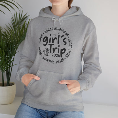 Girl's Trip 2026 Memories Friends Trip Matching Vacation Hoodie For Men Women Hoodie
