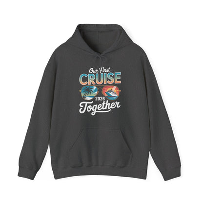 Our First Cruise 2026 Together Cute Matching Couples Cruise Hoodie For Men Women