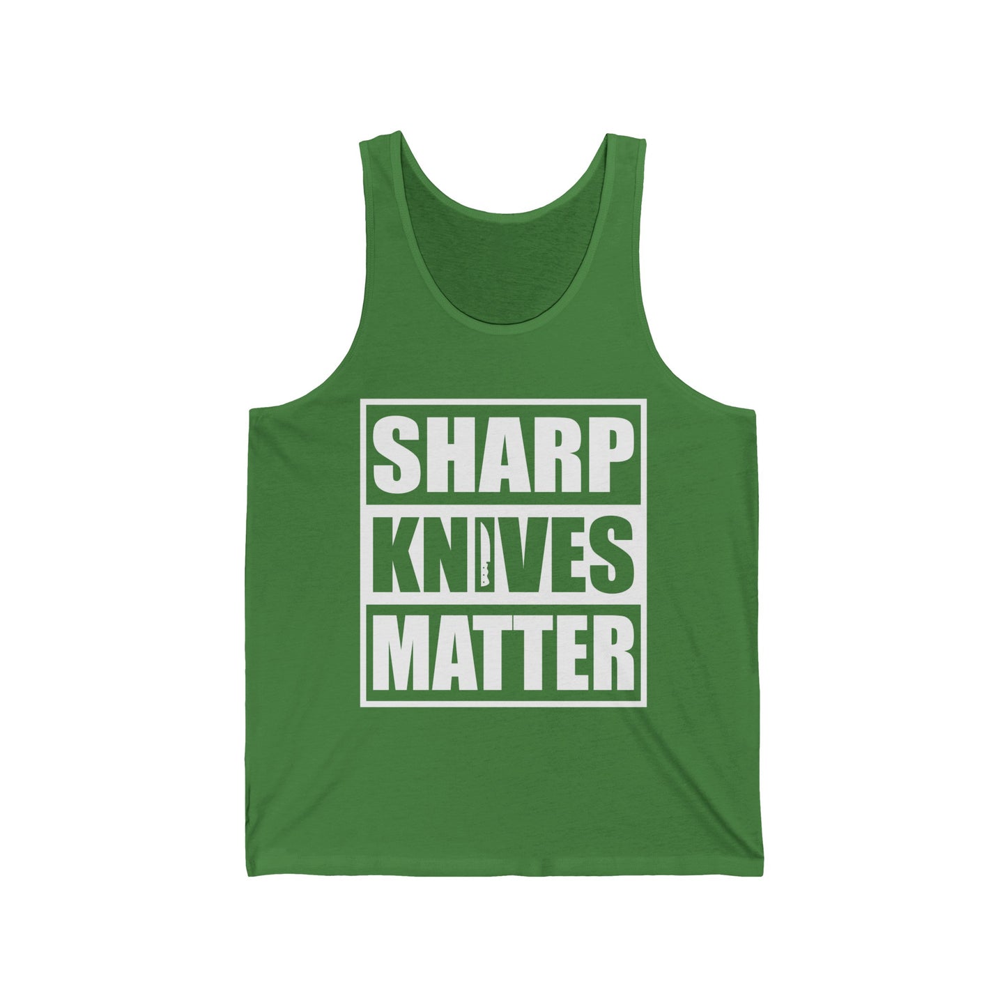 Funny Sharp Knives Matter, Cook Funny Culinary Chef Tank Tops For Men Women