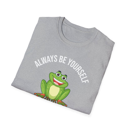 Frog Always Be Yourself Retro Vintage Men Women Amphibian T-Shirt