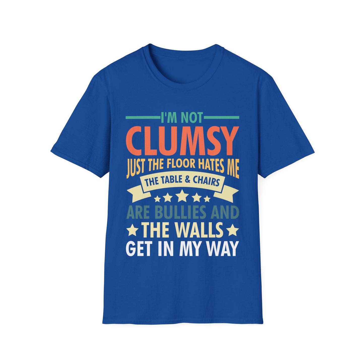 Funny Clumsy T-Shirts I'm Not Clumsy Hilarious Retro Vintage T-Shirt