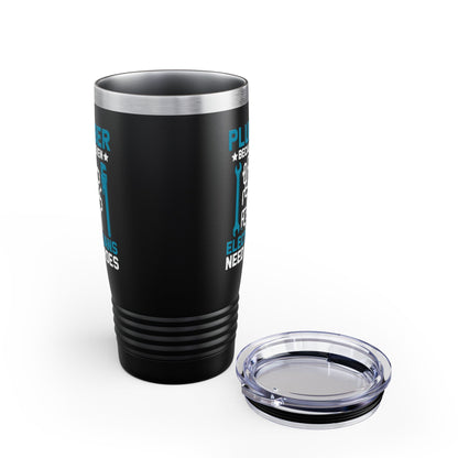 Plumber Because Even Electricians Need Heroes Funny Plumbers Tumbler For Men Women Tumbler