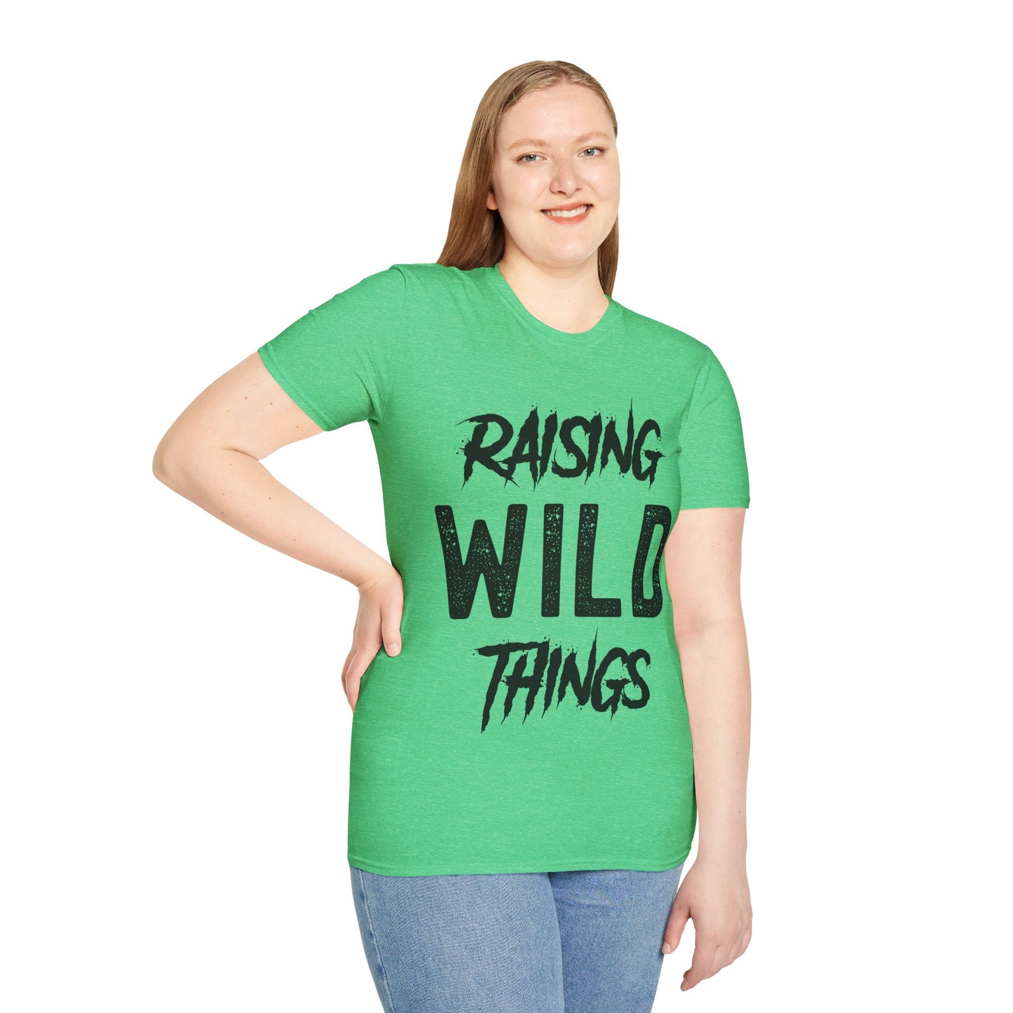 Womens Raising Wild Things Mom Cute Mothers Day Birthday T-Shirt