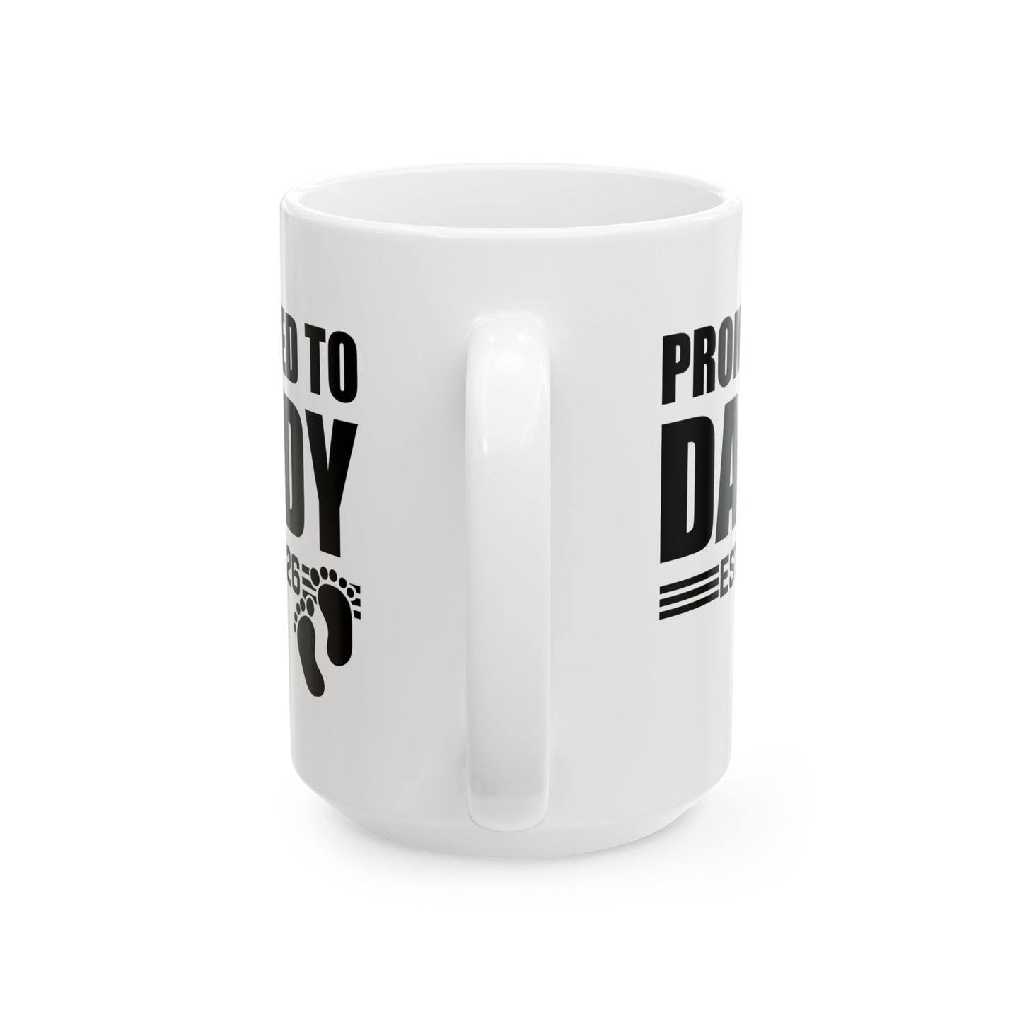 Mens Promoted To Daddy 2026 Pregnancy Announcement Gift Coffee Mug