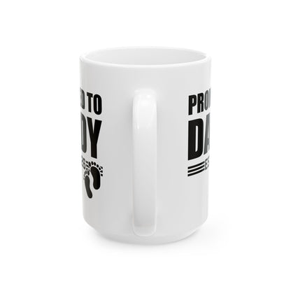 Mens Promoted To Daddy 2026 Pregnancy Announcement Gift Coffee Mug