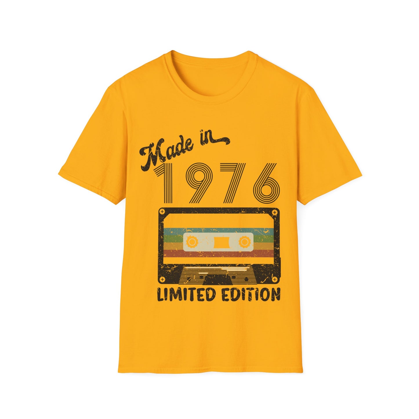 Made In 1976 Limited Edition Funny Cassette Tape Vintage T-Shirt For Men Women