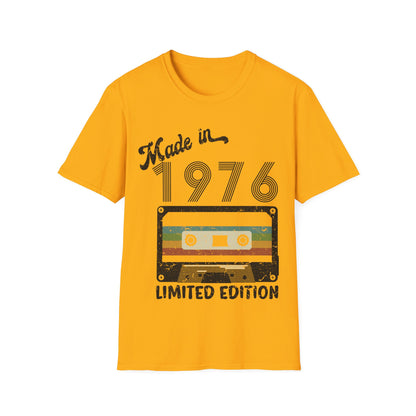 Made In 1976 Limited Edition Funny Cassette Tape Vintage T-Shirt For Men Women