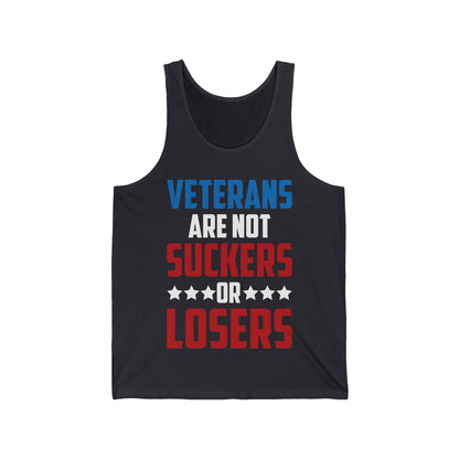 Anti Trump Veterans Are Not Suckers Or Losers Vote out 8645 Tank Tops For Men Women