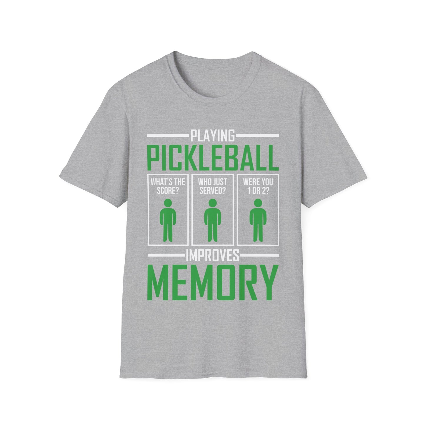 Funny Playing Pickleball Improves Memory Dink Player T-Shirt for Men Women