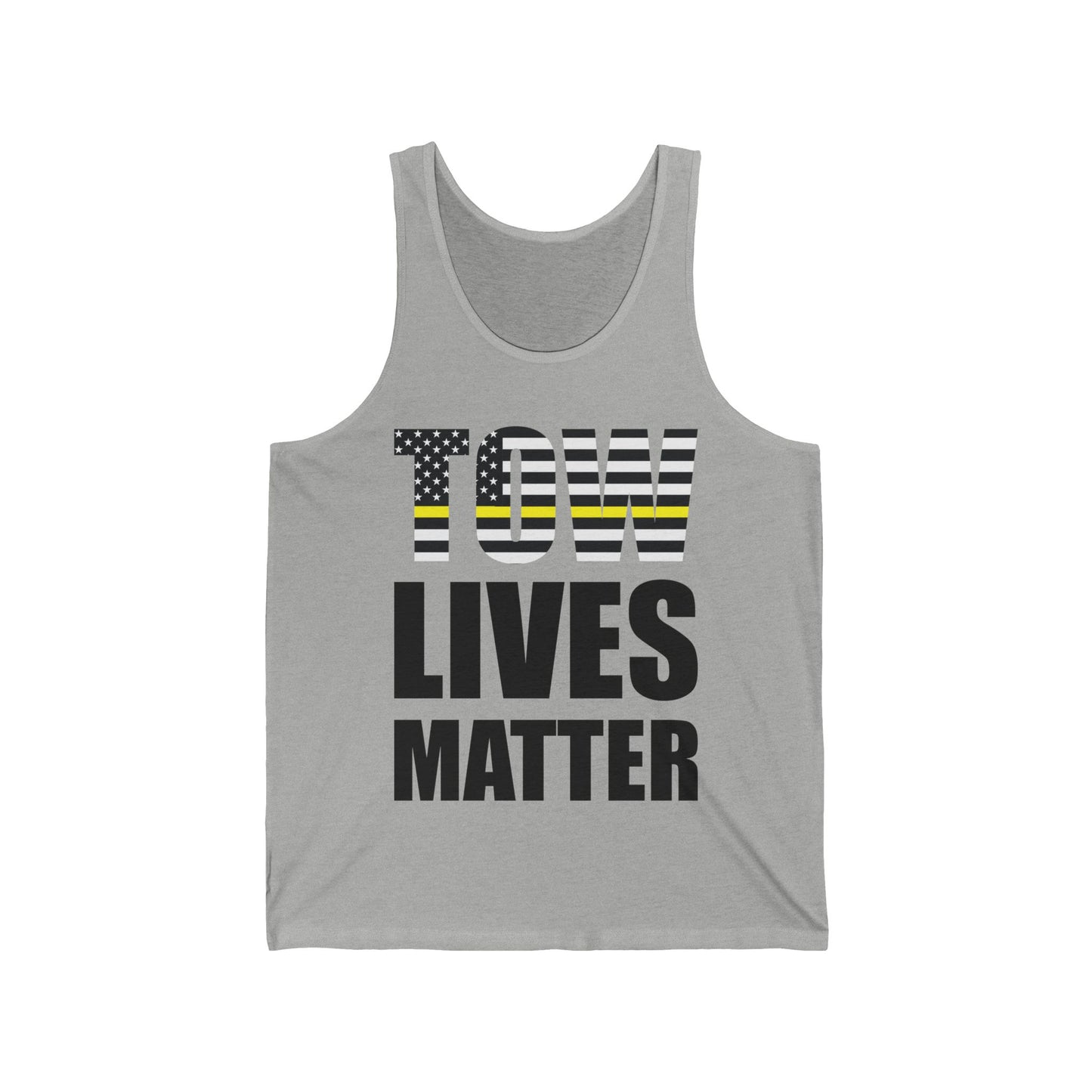 Tow Lives Matter Thin Yellow Line Tow Truck Driver Birthday Gift Tank Top Men