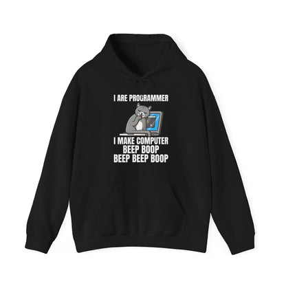 Funny I Are Programmer I Make Computer Beep Boop Cute Cat Hoodie For Men Women Hoodie