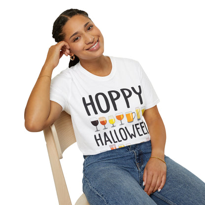 Funny Hoppy Halloween Halloween Beer Drinking Party T-Shirt Men Women