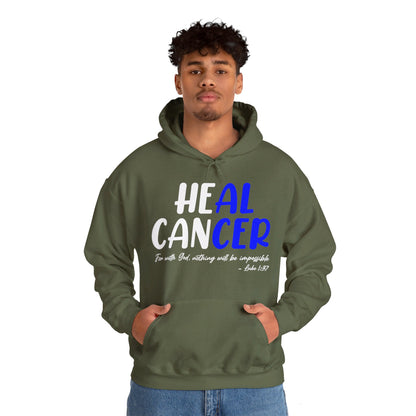 Colon Cancer Faith Bible Verse CRC Awareness Support Heal Family Hoodie For Men Women