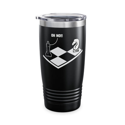 Funny Oh No Knight To Pawn Chess Player Gift Idea Board Game Tumbler For Men Women Tumbler