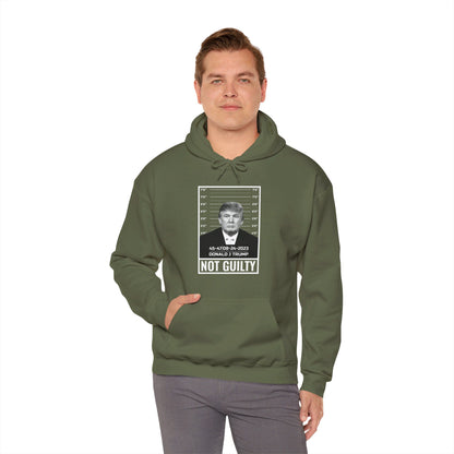 Donald Trump Police Mugshot Not Guilty President Legend 45 47 Hoodie For Men Women Hoodie