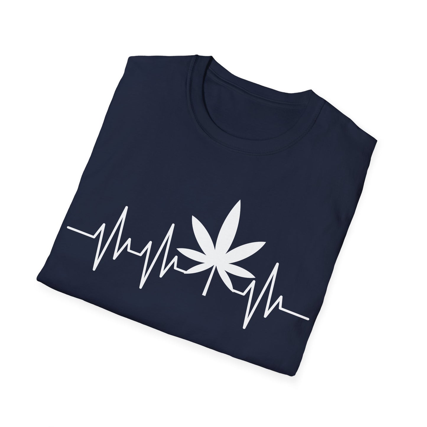 Funny Weed Cannabis Marijuana Leaf Heartbeat Stoner Tie Dye T-Shirt For Men Women T-Shirt