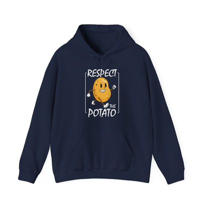 Funny Respect The Potato Gift Men Cute Root Vegetable Lovers Vegan Hoodie For Men Women Hoodie