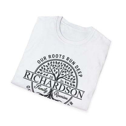 Personalized Richardson Family Reunion Our Roots Run Deep T-Shirt For Men Women
