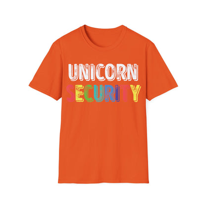 Funny Unicorn Security Costume Police T-Shirt Men Women Kids