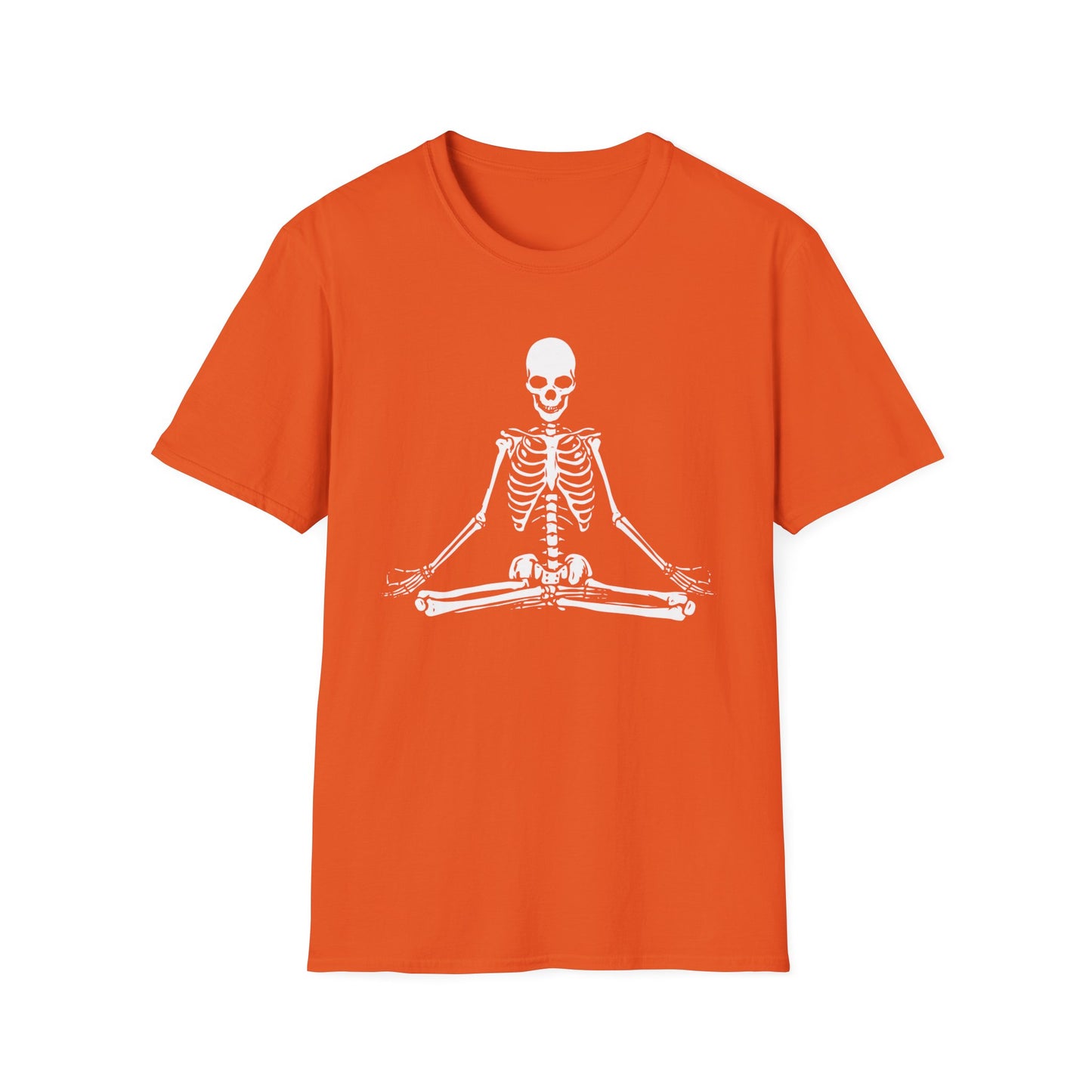 Meditating Skeleton Funny Freaky Yoga Zen Balance Halloween Costume Shirt for Men Women T-Shirt