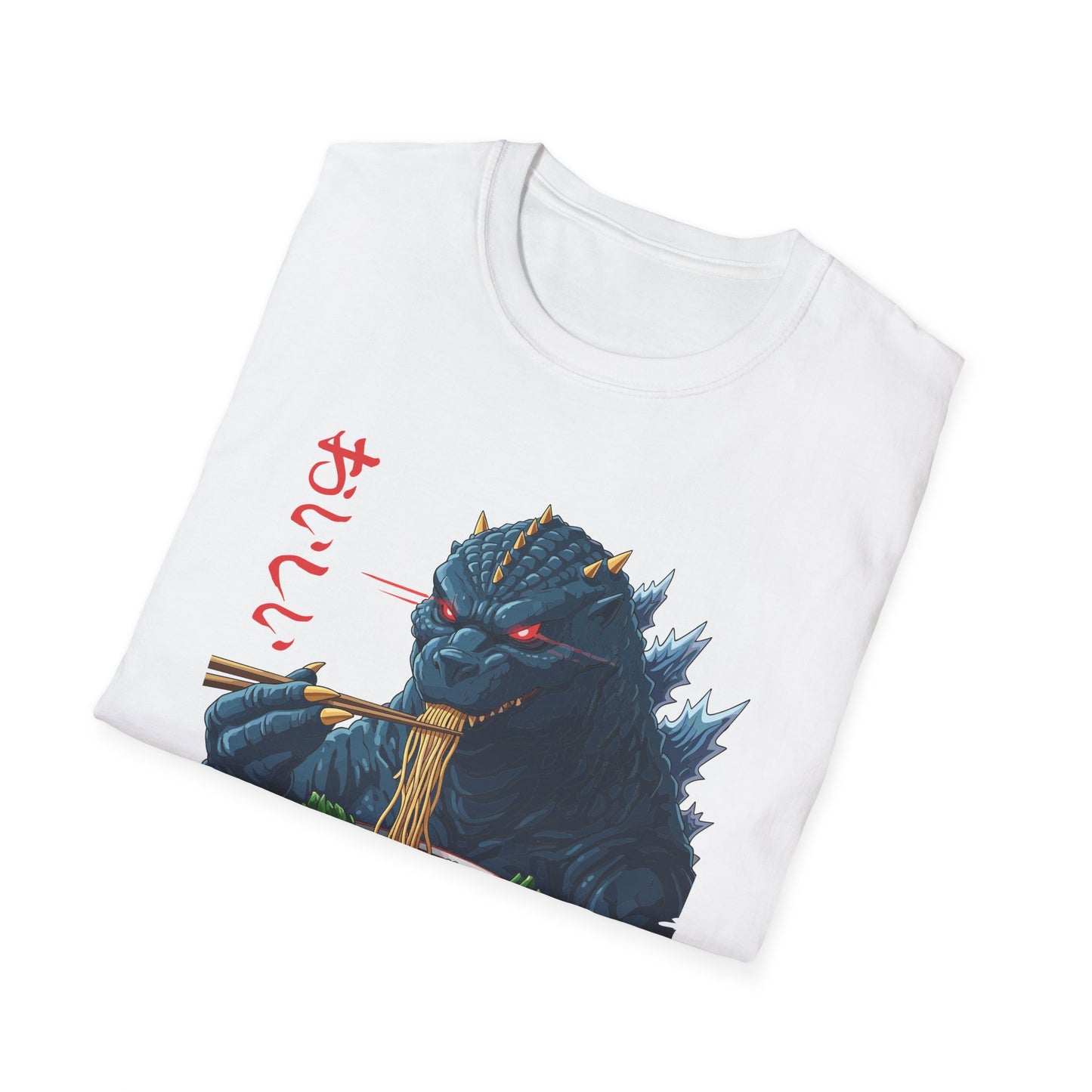 Funny Kaiju Eating Ramen Japanese Monster Lover Birthday T-Shirt