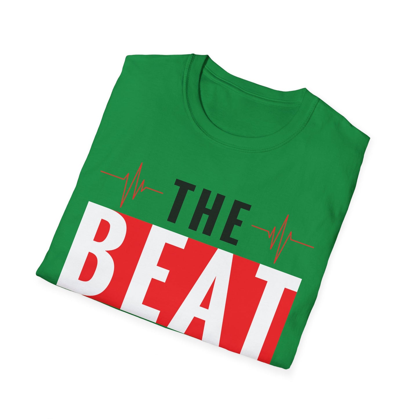 Funny Heartbeat Beat Goes On Heart Disease Awareness T-Shirt For Men Women T-Shirt