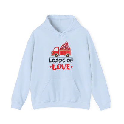 Funny Loads of Love Tractor Cute Valentines Day Truck Hoodie