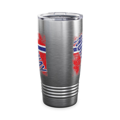 NORWAY Flag Vintage Distressed NORWAY Tumbler